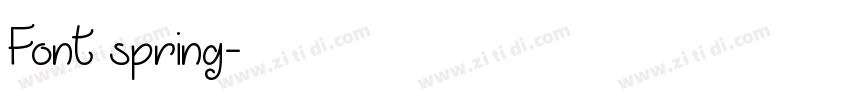 Font spring字体转换